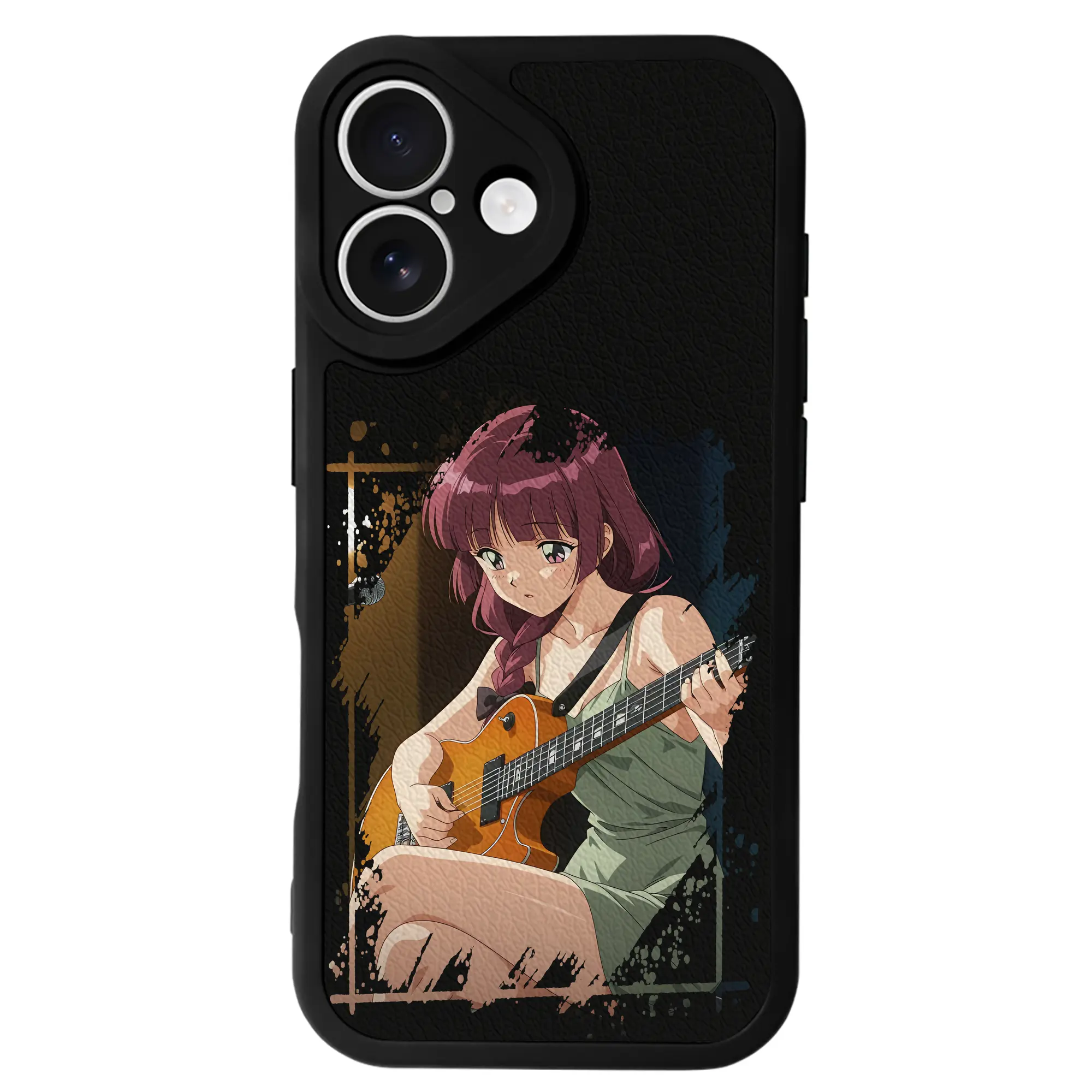 ぼっちざろっく！ グッズ,廣井きくり - IPhone 16シリーズ対応 ・ シリコンスマホケース ・ レザー調 ・ 高精度フィット ・ 耐衝撃 ・ ワイヤレス充電対応 ・ 精密カット